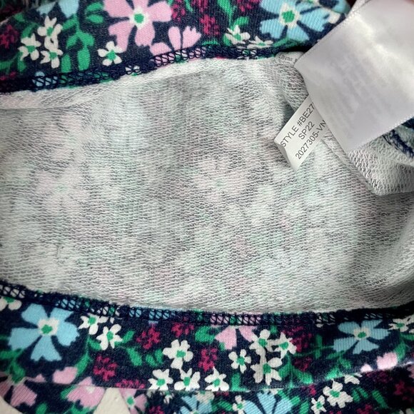 J. Crew Floral French Terry Sweatshirt Size L Blue Green NWOT - Picture 7 of 14